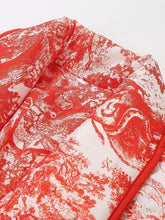 Load image into Gallery viewer, Printed Long Sleeve Winter Coat with Pockets
