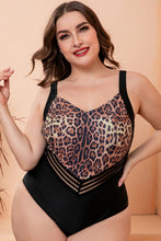 Load image into Gallery viewer, Full Size Two-Tone One-Piece Swimsuit