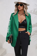 Load image into Gallery viewer, Letter Graphic Button Up Blazer