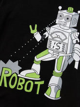 Load image into Gallery viewer, ROBOT Round Neck Long Sleeve T-Shirt