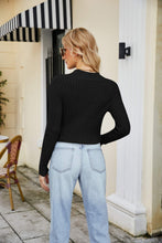 Load image into Gallery viewer, ZIp-Up Rib-Knit Cropped Cardigan