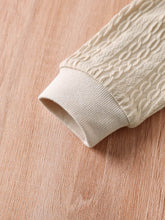 Load image into Gallery viewer, Kids Cable-Knit Texture Top and Joggers Set