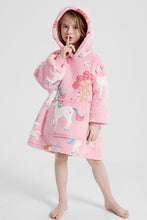 Cargar imagen en el visor de la galería, Sudadera con capucha peluda de manga larga y gran tamaño con estampado luminoso