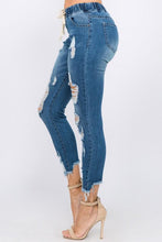 Cargar imagen en el visor de la galería, Pantalones deportivos de mezclilla desgastados