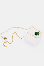 Load image into Gallery viewer, Geometric Inlaid Stone Pendant Necklace