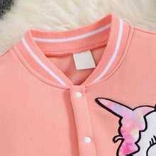 Cargar imagen en el visor de la galería, Chaqueta de manga larga con estampado de unicornio