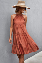 Load image into Gallery viewer, Grecian Tiered Sleeveless Dress