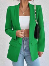 Cargar imagen en el visor de la galería, Blazer de manga larga con cuello chal
