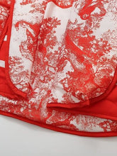 Load image into Gallery viewer, Printed Long Sleeve Winter Coat with Pockets