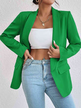 Cargar imagen en el visor de la galería, Blazer de manga larga con cuello chal