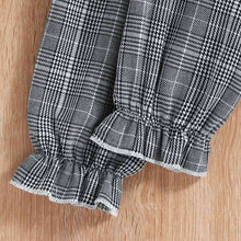 Load image into Gallery viewer, Plaid Flounce Sleeve Dress