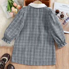 Load image into Gallery viewer, Plaid Flounce Sleeve Dress