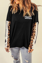 Load image into Gallery viewer, Leopard CHILL Long Sleeve Top