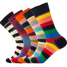 Load image into Gallery viewer, Multipack High Ankle Medium Thickness Colorful Casual Cotton sock