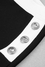 Load image into Gallery viewer, Contrast Decorative Button Cropped Cami and Flare Pants Set