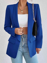Cargar imagen en el visor de la galería, Blazer de manga larga con cuello chal