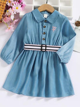 Load image into Gallery viewer, Half Button Long Sleeve Dress