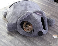 Load image into Gallery viewer, PLUSH BEAR CAT HOUSE