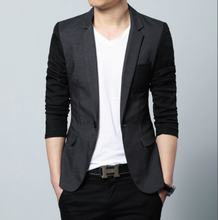 Load image into Gallery viewer, Mens Two Tone Slim Fit Casual Blazer