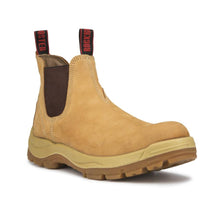 Load image into Gallery viewer, Tan 6 inch Safety Toe Slip Resistant Leather Work Boots