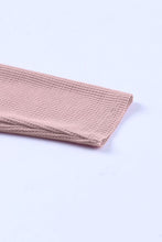 Load image into Gallery viewer, Waffle-Knit Dropped Shoulder Notched Top