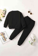 Load image into Gallery viewer, Kids Heart Graphic Sweatshirt and Joggers Set