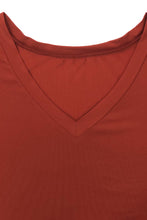 Load image into Gallery viewer, Plus Size V-Neck Slit Top and Pants Set