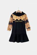 Load image into Gallery viewer, Girls Ruffle Hem Long Sleeve Dress