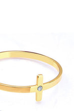 Load image into Gallery viewer, Stainless Steel Cross Hoop Earrings