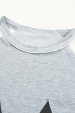 Load image into Gallery viewer, Halloween Graphic Cold-Shoulder Distressed Sweatshirt