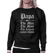 Load image into Gallery viewer, Vintage Gothic Papa Mens/Unisex Fleece Sweatshirt