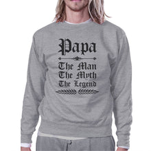 Load image into Gallery viewer, Vintage Gothic Papa Mens/Unisex Fleece Sweatshirt