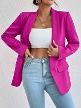 Cargar imagen en el visor de la galería, Blazer de manga larga con cuello chal