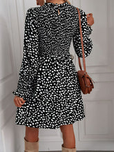 Load image into Gallery viewer, Printed Puff Sleeve Smocked Dress