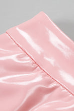 Load image into Gallery viewer, PU Leather Buckle Detail Cropped Cami and Skirt Set