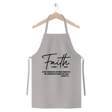 Load image into Gallery viewer, Faith The Substance Of Things Hoped For, Black Graphic Text Premium Jersey Apron