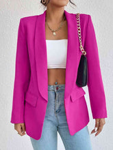 Cargar imagen en el visor de la galería, Blazer de manga larga con cuello chal