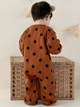 Load image into Gallery viewer, Printed Button Up Dropped Shoulder Jumpsuit