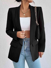 Cargar imagen en el visor de la galería, Blazer de manga larga con cuello chal