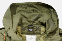 Load image into Gallery viewer, Men's Military Style Drawstring Parka Coat - Olive