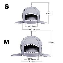 Load image into Gallery viewer, Cartoon Shark Pet Bed House