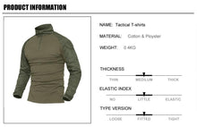 Load image into Gallery viewer, Tactical Men Military Army Green SWAT Combat Shirt