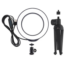 Cargar imagen en el visor de la galería, Anillo de luz LED regulable para selfies, luz de video, luz de fotografía USB
