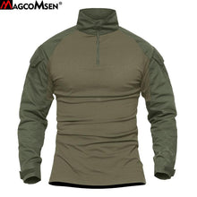 Load image into Gallery viewer, Tactical Men Military Army Green SWAT Combat Shirt