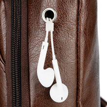 Load image into Gallery viewer, PU Shoulder bag USB Charging Anti Theft Chest Bag