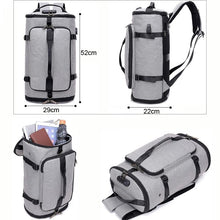 Cargar imagen en el visor de la galería, Mochila de gimnasio antirrobo con puerto USB, bolsa de fitness para hombre
