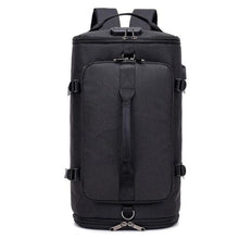 Cargar imagen en el visor de la galería, Mochila de gimnasio antirrobo con puerto USB, bolsa de fitness para hombre