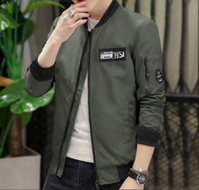 Load image into Gallery viewer, Mens Casual Zipped Up Bomber Jacket