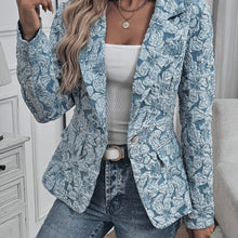 Load image into Gallery viewer, Women&#39;s Long-sleeved Single-button Lapel Fashion Casual Jacket With Lining
