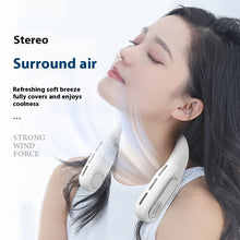 Cargar imagen en el visor de la galería, Leafless Folding Halter Fan Portable Digital Display Outdoor
